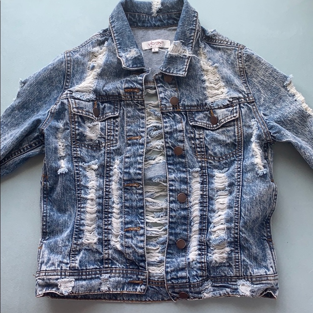 ripped jean jacket